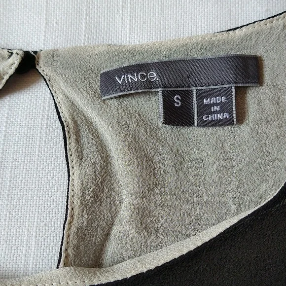 Vince black silk tank top - Picture 8 of 11